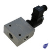 3 Port Solenoid Operated Diverter 1/2" BSP 24VDC 35 LPM 250 Bar Aluminium